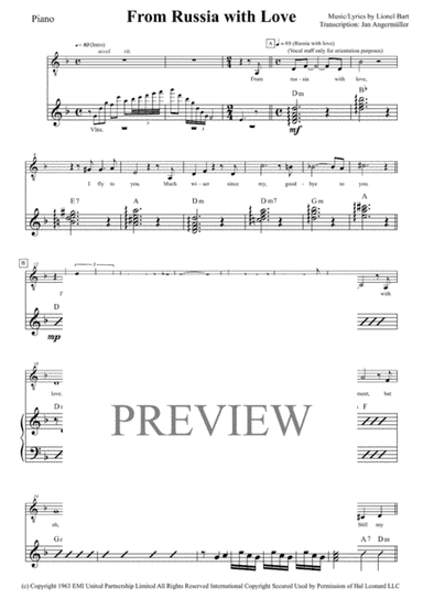From Russia With Love (arr. Jan Angermüller)