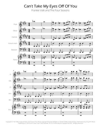 Can't Take My Eyes Off Of You (arr. Ygor Nunes)