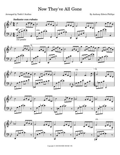 Now They've All Gone (arr. Todd J. Scallan)