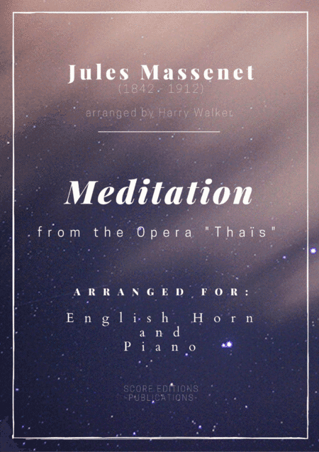 Meditation from "Thais" (for English Horn and Piano) (arr. Harry Walker)