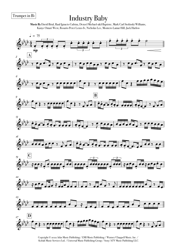 Industry Baby (arr. Rodrigo Nascimento)