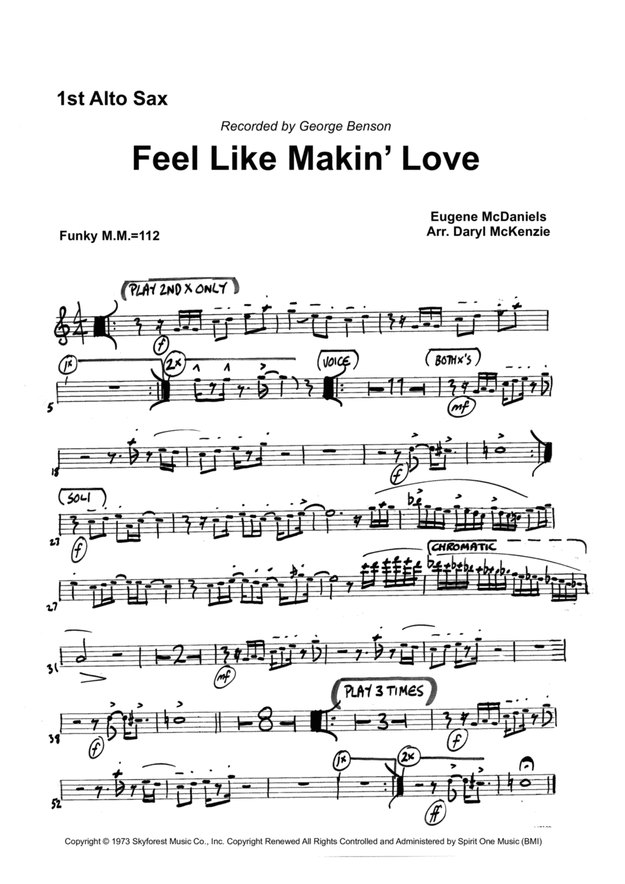 Feel Like Makin' Love (arr. Daryl McKenzie)