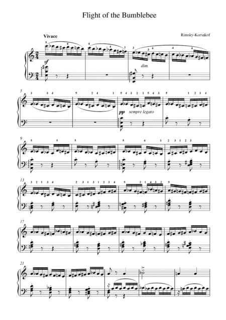 The Flight of the Bumblebee (Piano) (arr. MPS)