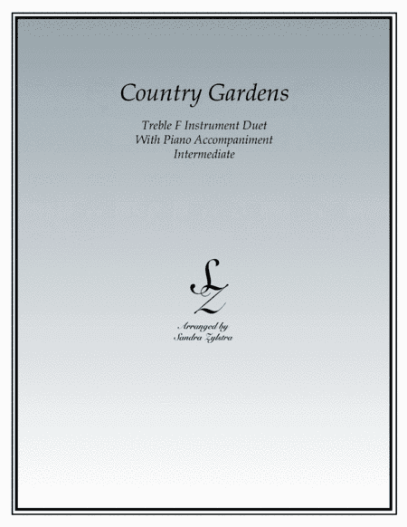 Country Gardens (treble F instrument duet) (arr. Sandra Zylstra)