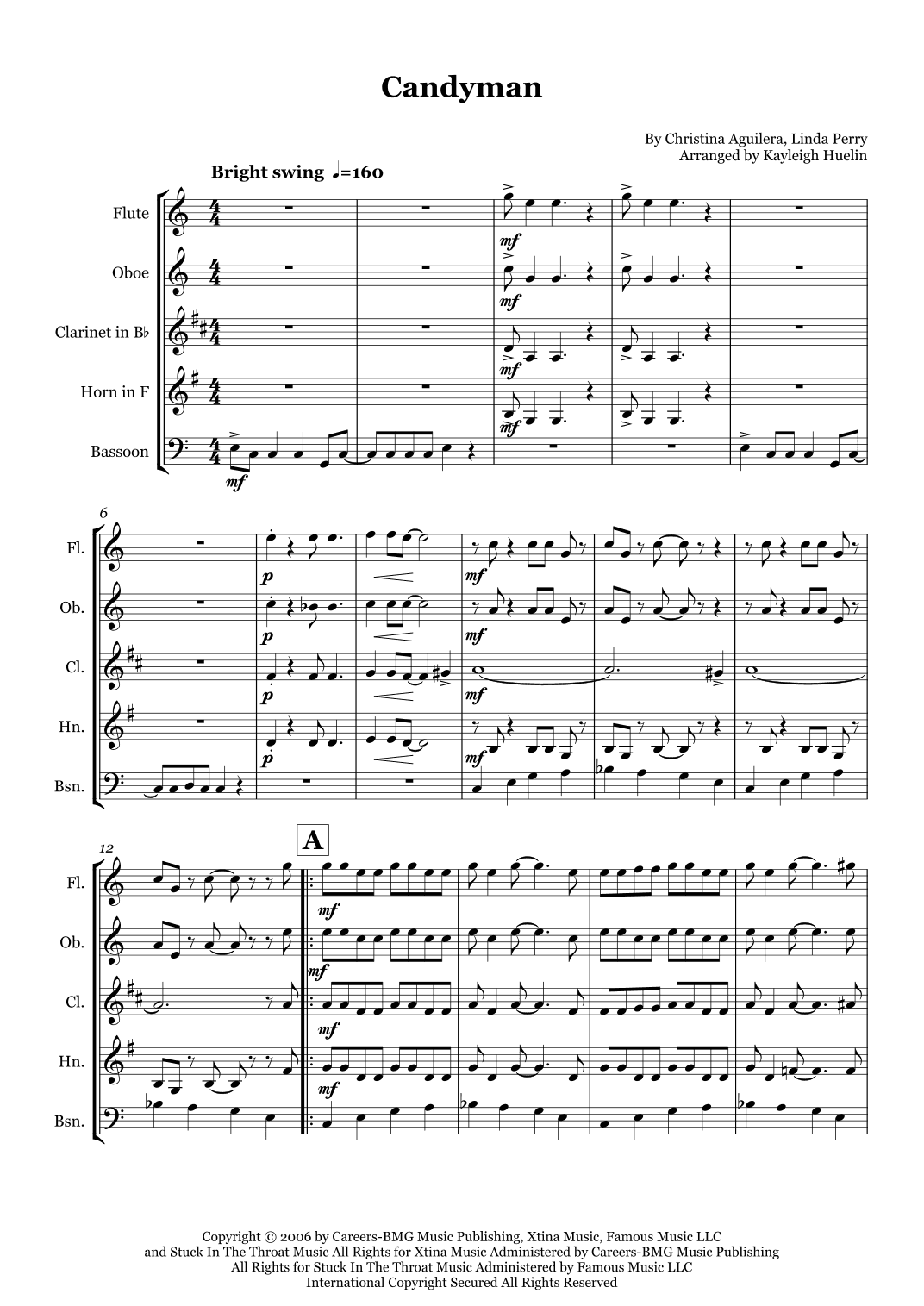 Candyman (arr. Kayleigh Huelin)
