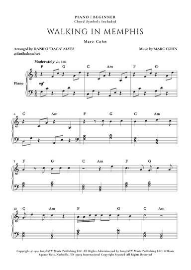 Walking In Memphis (arr. Danilo "Daca" Alves)