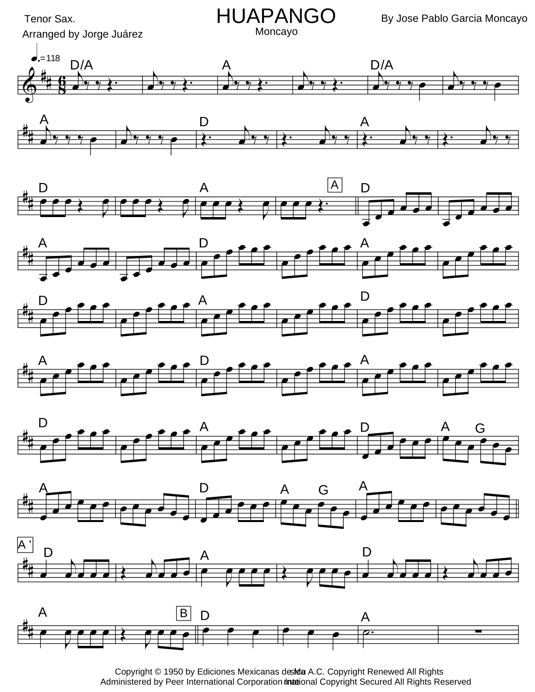 Huapango (arr. Jorge Juárez)
