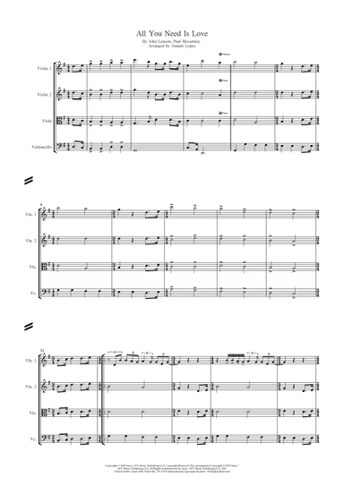 All You Need Is Love (arr. Amauri Lopes)