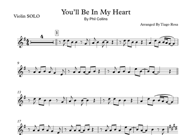 You'll Be In My Heart (arr. Tiago Rosa)