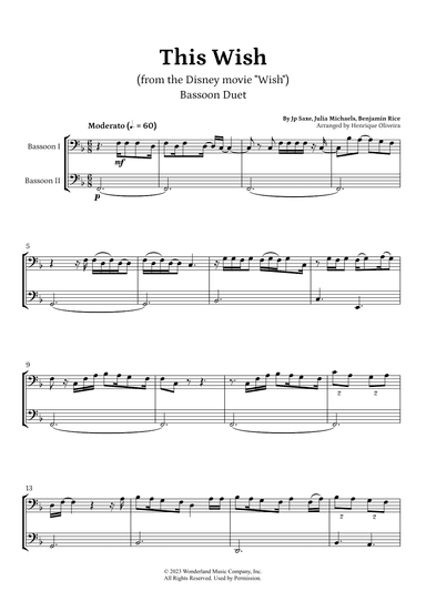 This Wish (arr. Henrique Oliveira)