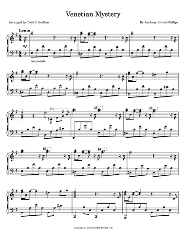 Venetian Mystery (arr. Todd J. Scallan)