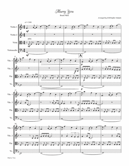 Marry You (arr. KMPeñaflor-Malado)