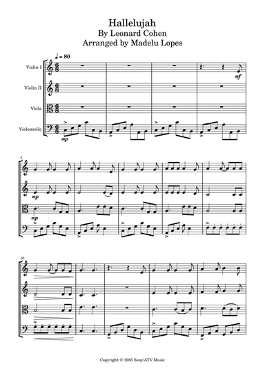 Hallelujah (arr. Madelu Lopes)