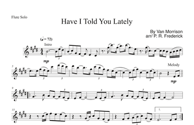 Have I Told You Lately (arr. P. R. Frederick)