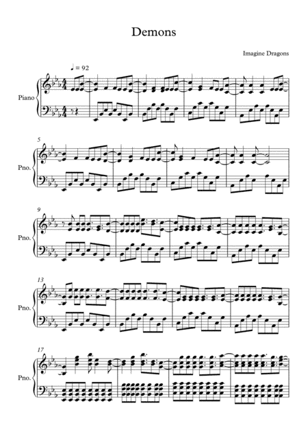 Demons (arr. Darcy)