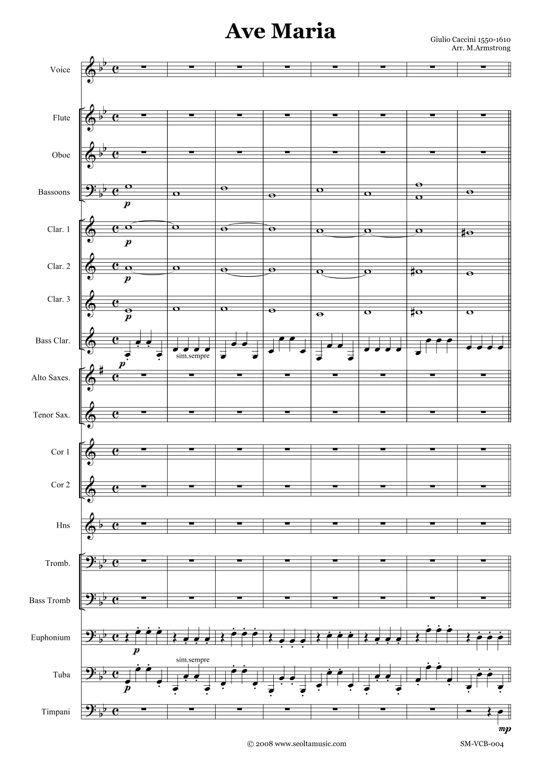 Ave Maria (arr. Mark Armstrong)