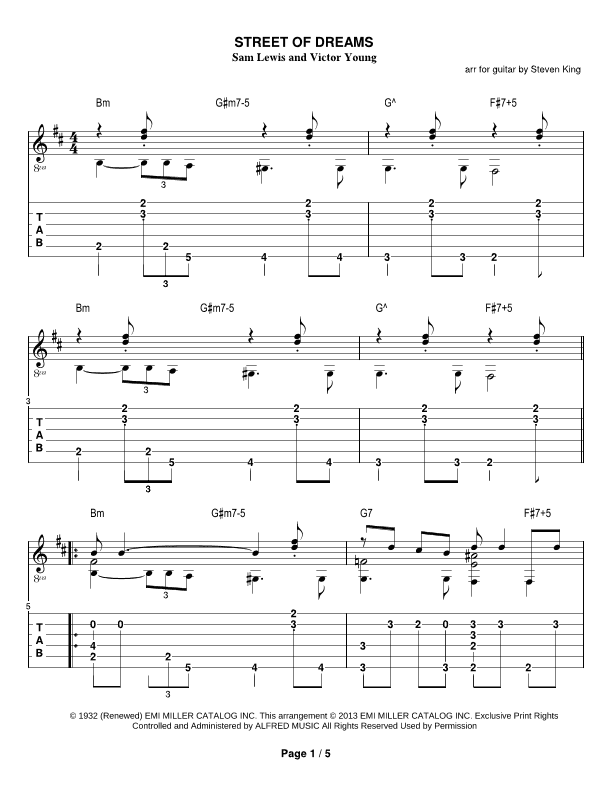 Street Of Dreams (arr. Steven Michael King)