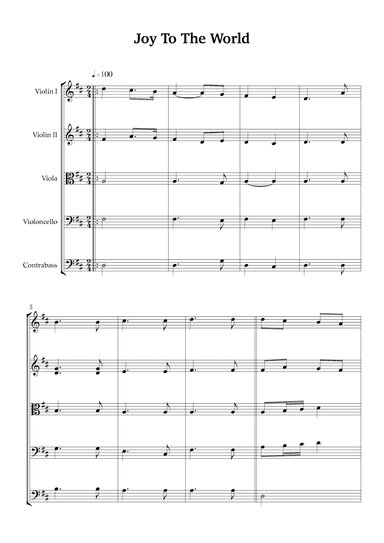 Joy To The World (arr. Karen Gueiros)