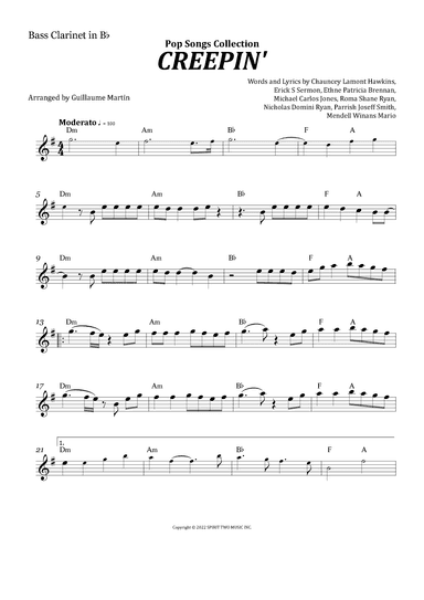 Creepin' (with The Weeknd & 21 Savage) (arr. Guillaume Martin)