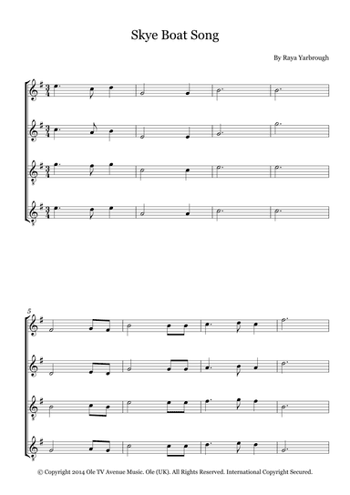 Skye Boat Song (arr. Fernanda Moura)