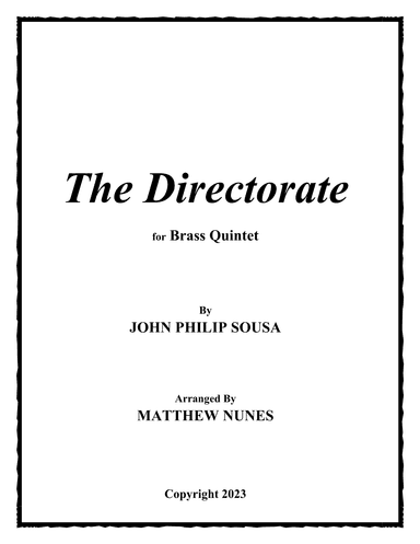 The Directorate (arr. Matthew Nunes)