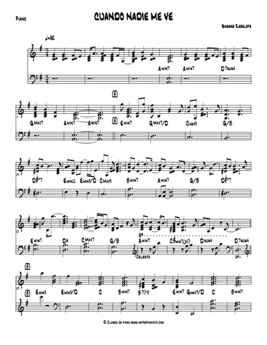 Cuando Nadie Me Ve (arr. Mateo Aguilar)