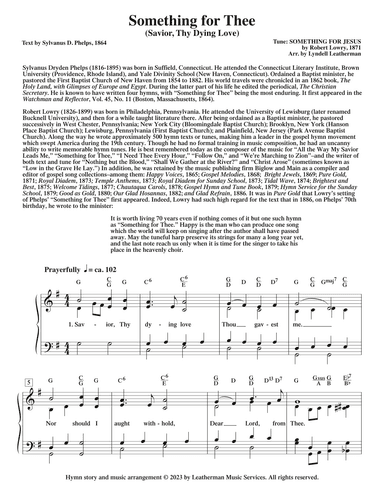 Something for Thee (arr. Lyndell Leatherman)