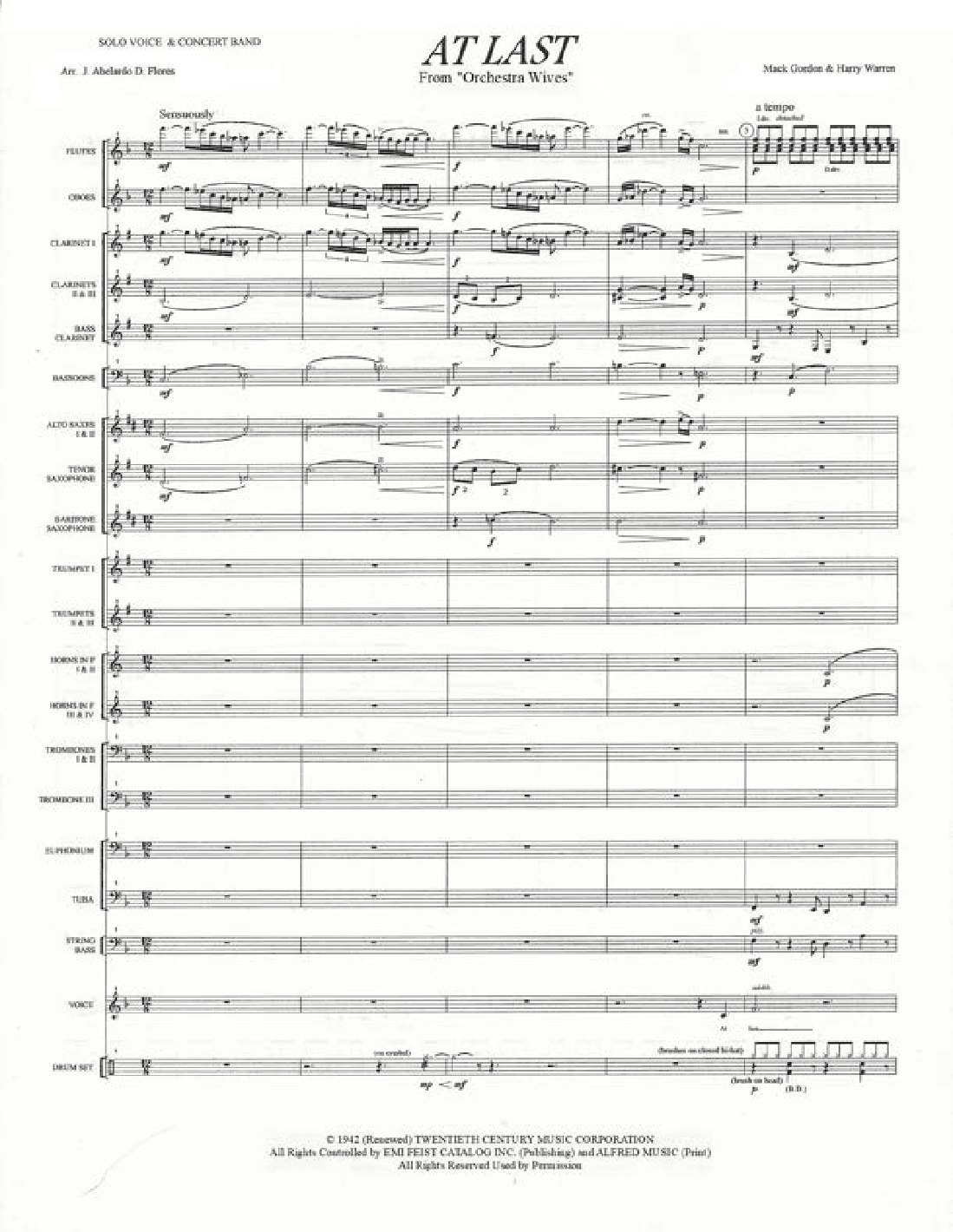 At Last (arr. J. Abelardo D. Flores)