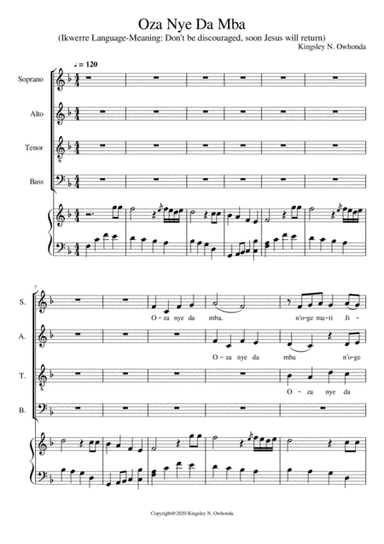Oza Nye Da Mba (A song in Ikwerre Language of Southern part of Nigeria, telling us not to be discour