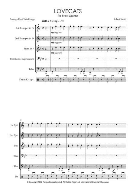 The Lovecats (arr. Chris Knapp)