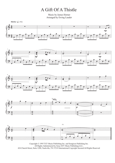 A Gift Of A Thistle (arr. Ewing Lauder)