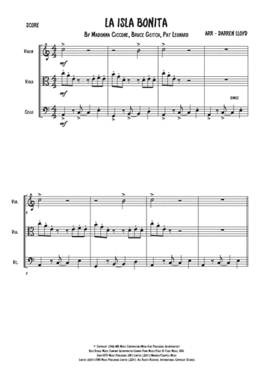 La Isla Bonita (arr. Darren Lloyd)