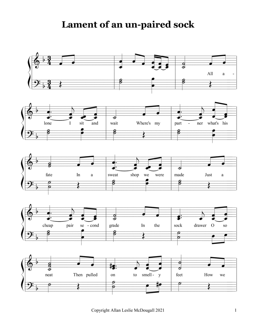 Lament of an un-paired sock