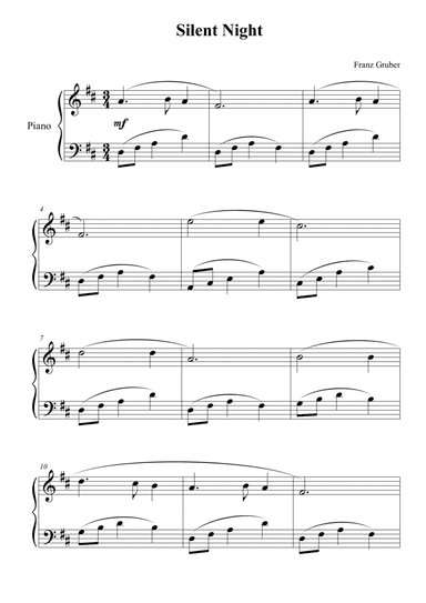 Silent Night (arr. Passoni Music)