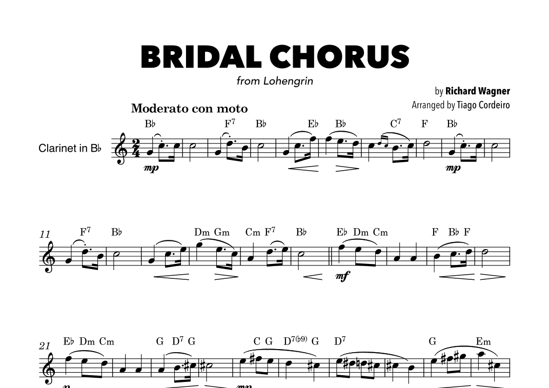 Bridal Chorus (arr. Tiago Cordeiro)