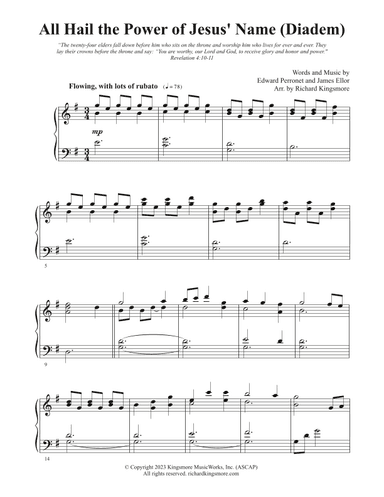 All Hail the Power of Jesus' Name (Diadem) (arr. Richard Kingsmore)