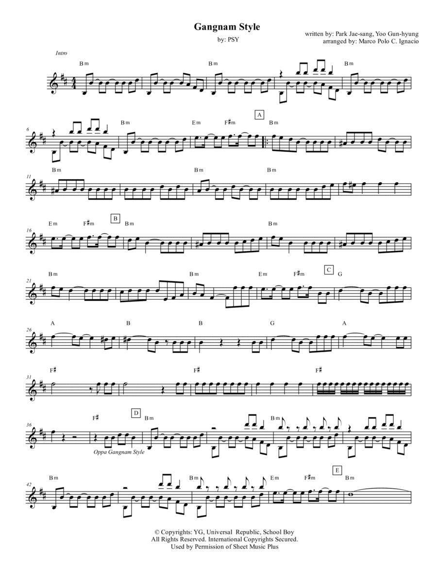 Gangnam Style (arr. Marco Polo C. Ignacio)