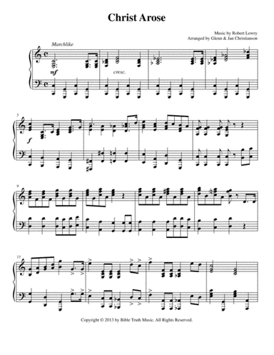 Christ Arose (arr. Glenn & Jan Christianson)