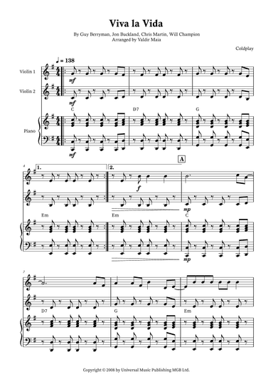Viva La Vida (arr. Valdir Maia)