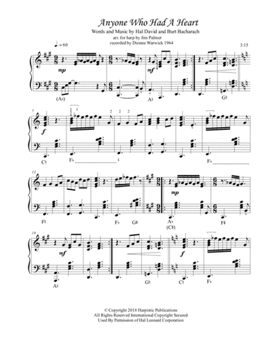 Anyone Who Had A Heart (arr. Jim Palmer)