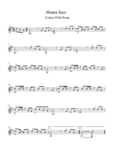 Mama Inez (arr. Milan Mitic)