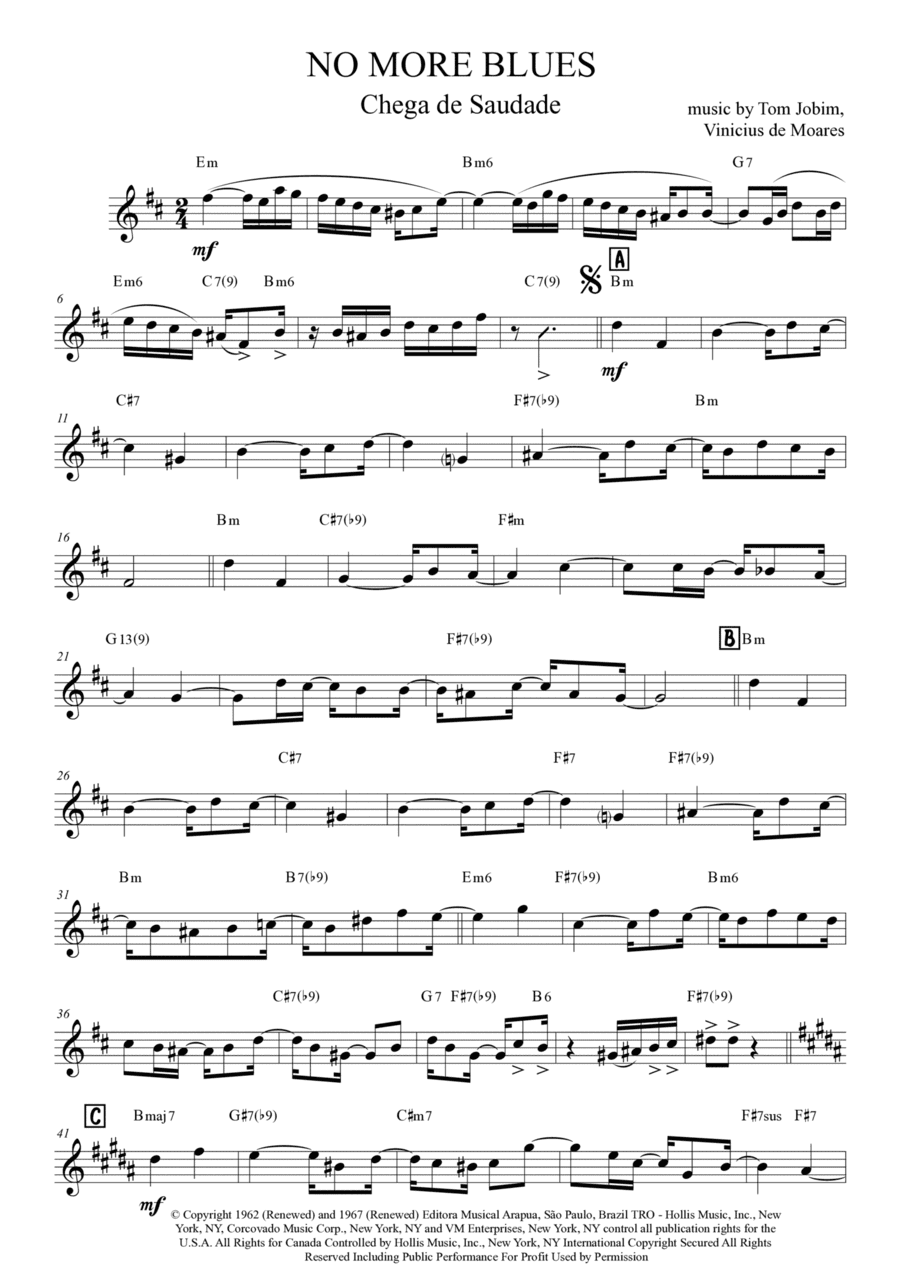Chega De Saudade (no More Blues) (arr. Anderson Quevedo)