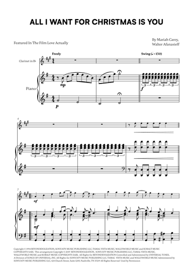 All I Want For Christmas Is You (arr. Cadenza Editions)