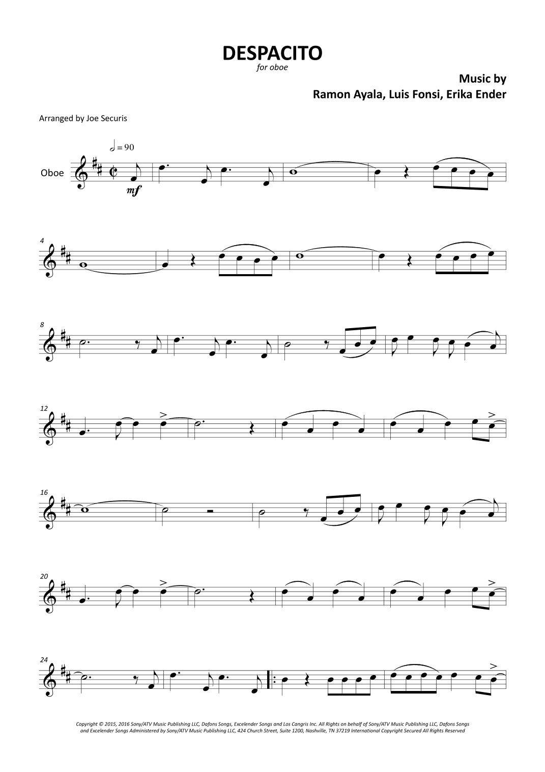 Despacito (arr. Joe Securis)