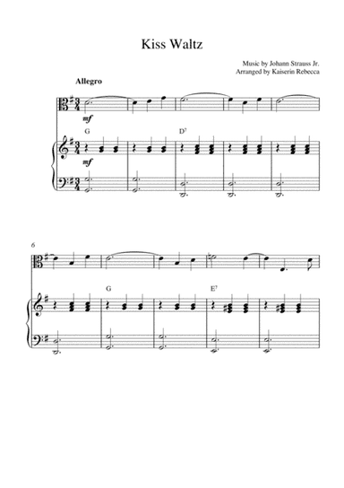 Kiss Waltz (arr. Kaiserin Rebecca)