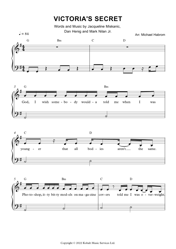 Victoria's Secret (arr. Michael Habrom)