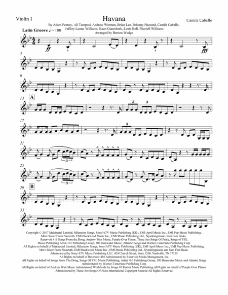 Havana (arr. Benton Wedge)