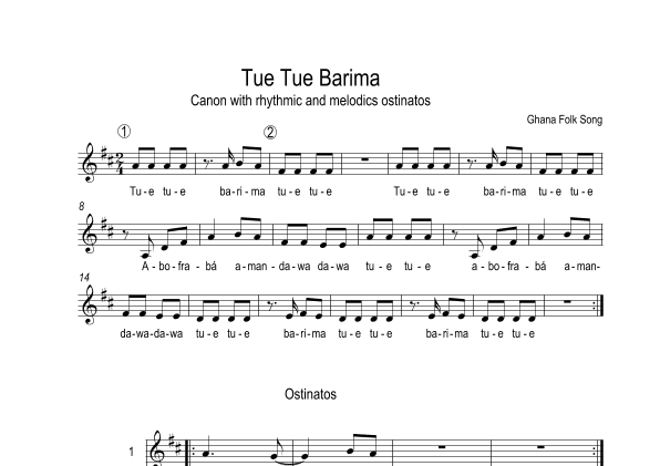 Tue Tue Barima (African Folk Song) (arr. Vitor Melo)