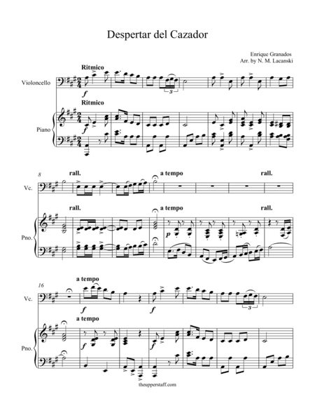 Despertar del Cazador (arr. Nick Lacanski)