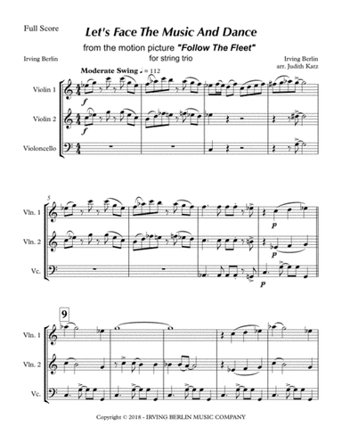 Let''s Face The Music And Dance (arr. Judith Katz)